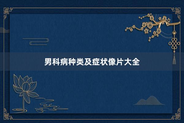 男科病种类及症状像片大全